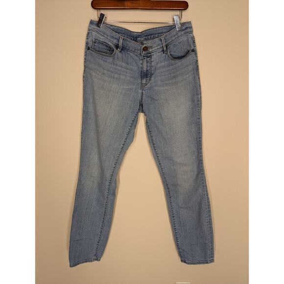 Loft Ann Taylor Modern Straight Jeans Womens Blue Denim Light Wash 31/29 - Picture 1 of 7
